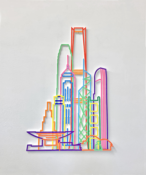 Cities Wall Sculpture Yoni Alter Original Graphic Art