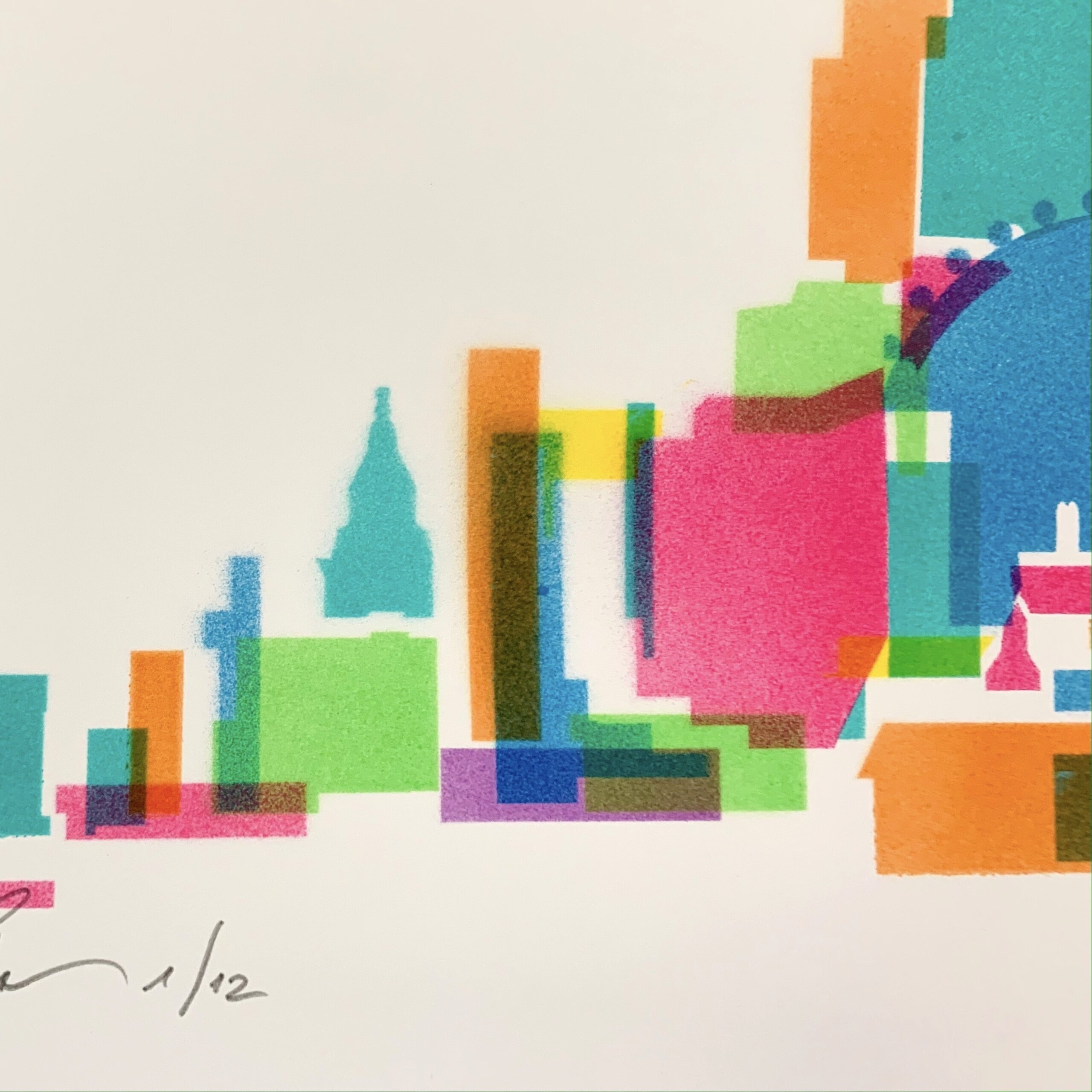 London Skyline - Yoni Alter. Original graphic art