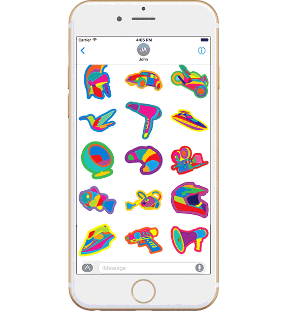 Imessage Sticker Merch Goodies iMessage stickers - Yoni Alter. Original graphic art
